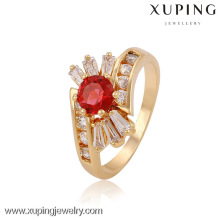 Xuping Jewelry Día de la Madre Anillos de Boda de Moda de Piedra Roja Promocionales